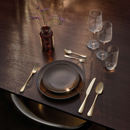 SIERRA cutlery set 30-piece PVD champagne