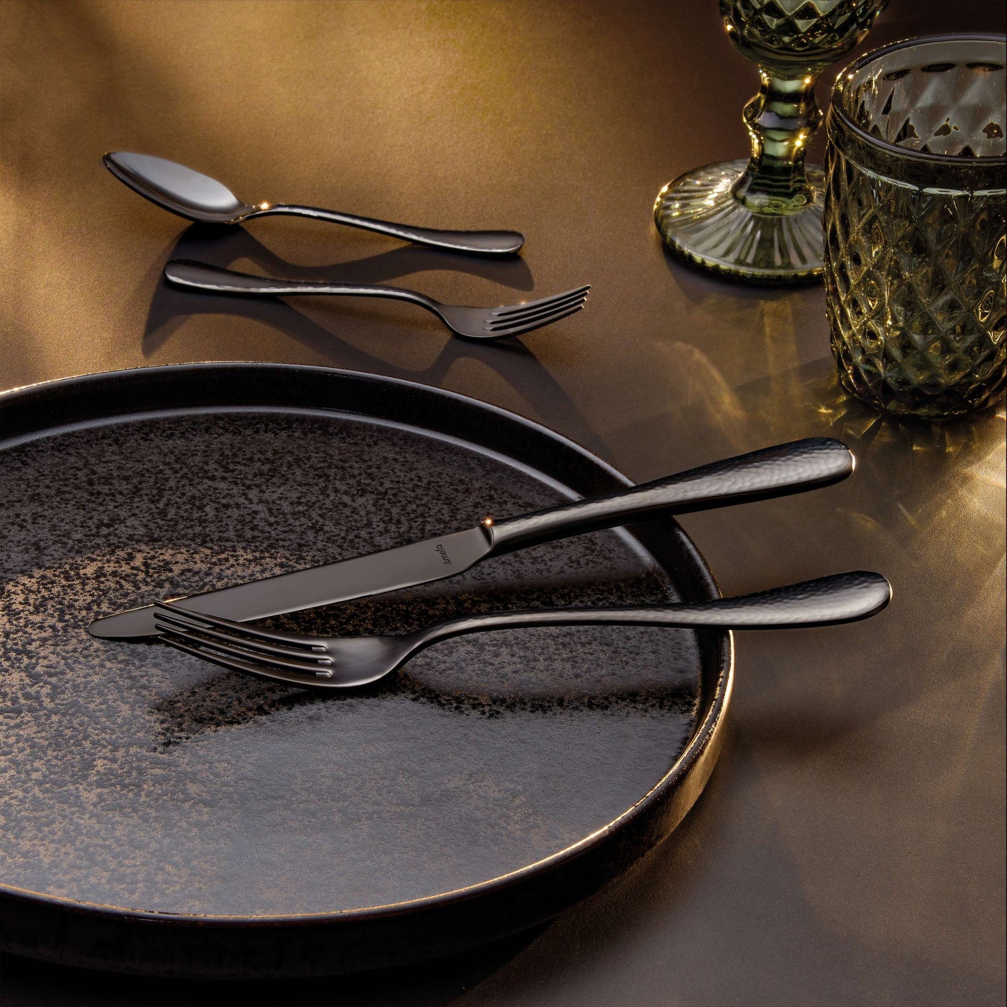 SIERRA Besteckset 30-teilig PVD schwarz