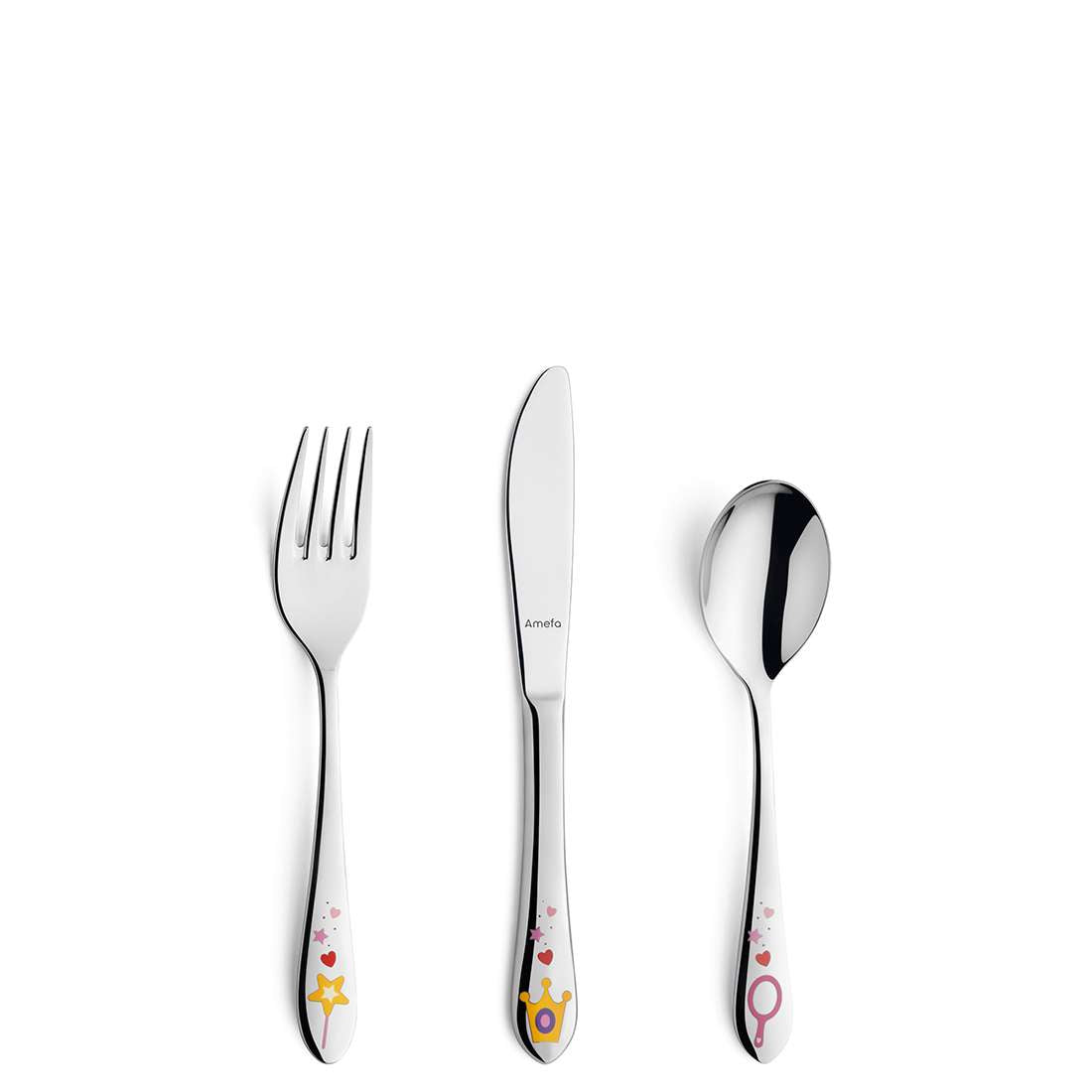 VIENNA (+ FOOTIE AND PRINCESS) children's cutlery set, 3 pieces