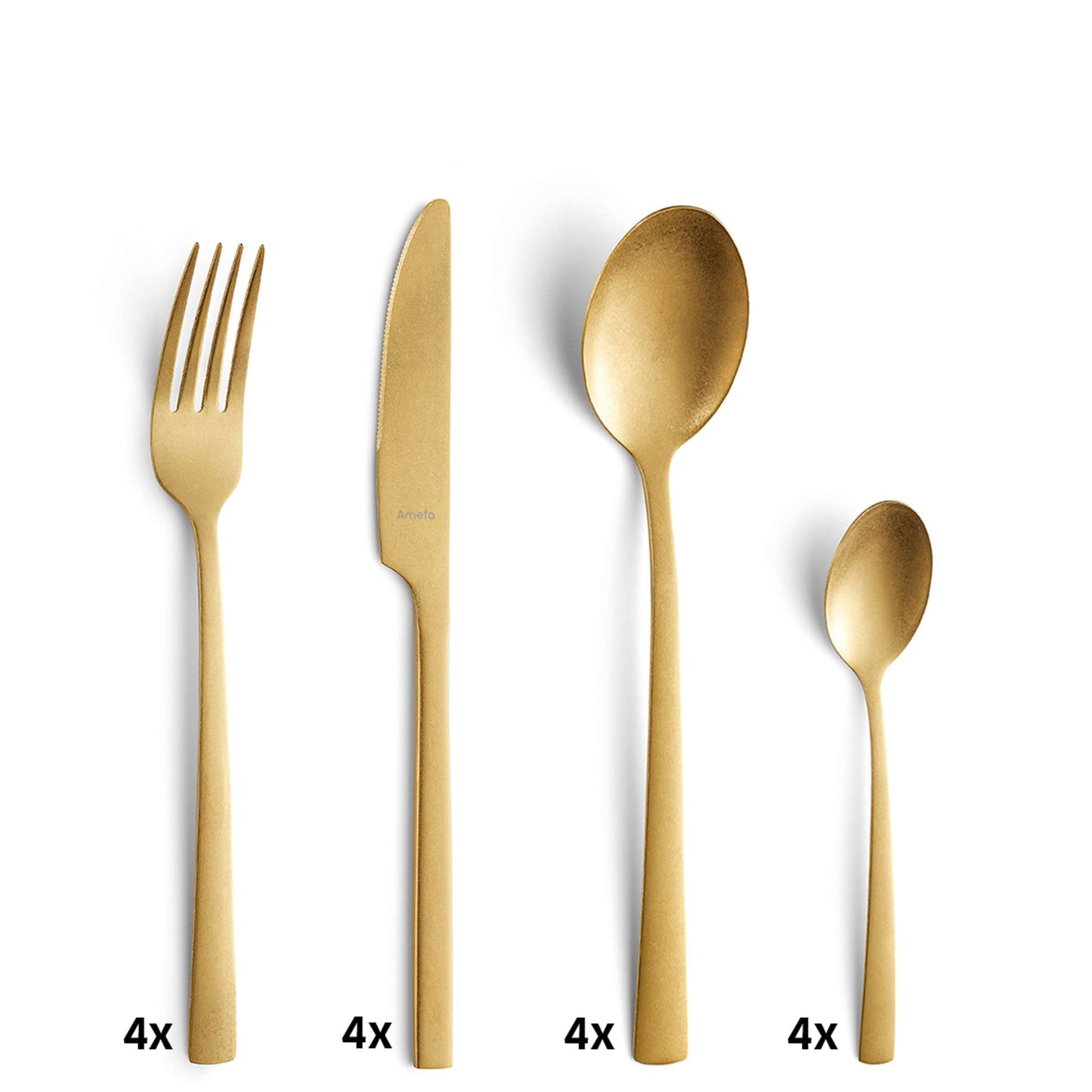 MANILLE Besteckset 16-teilig PVD gold