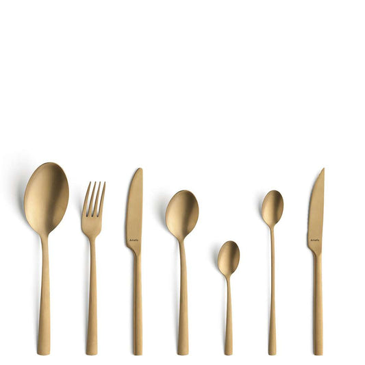 MANILLE cutlery set 42-piece PVD gold