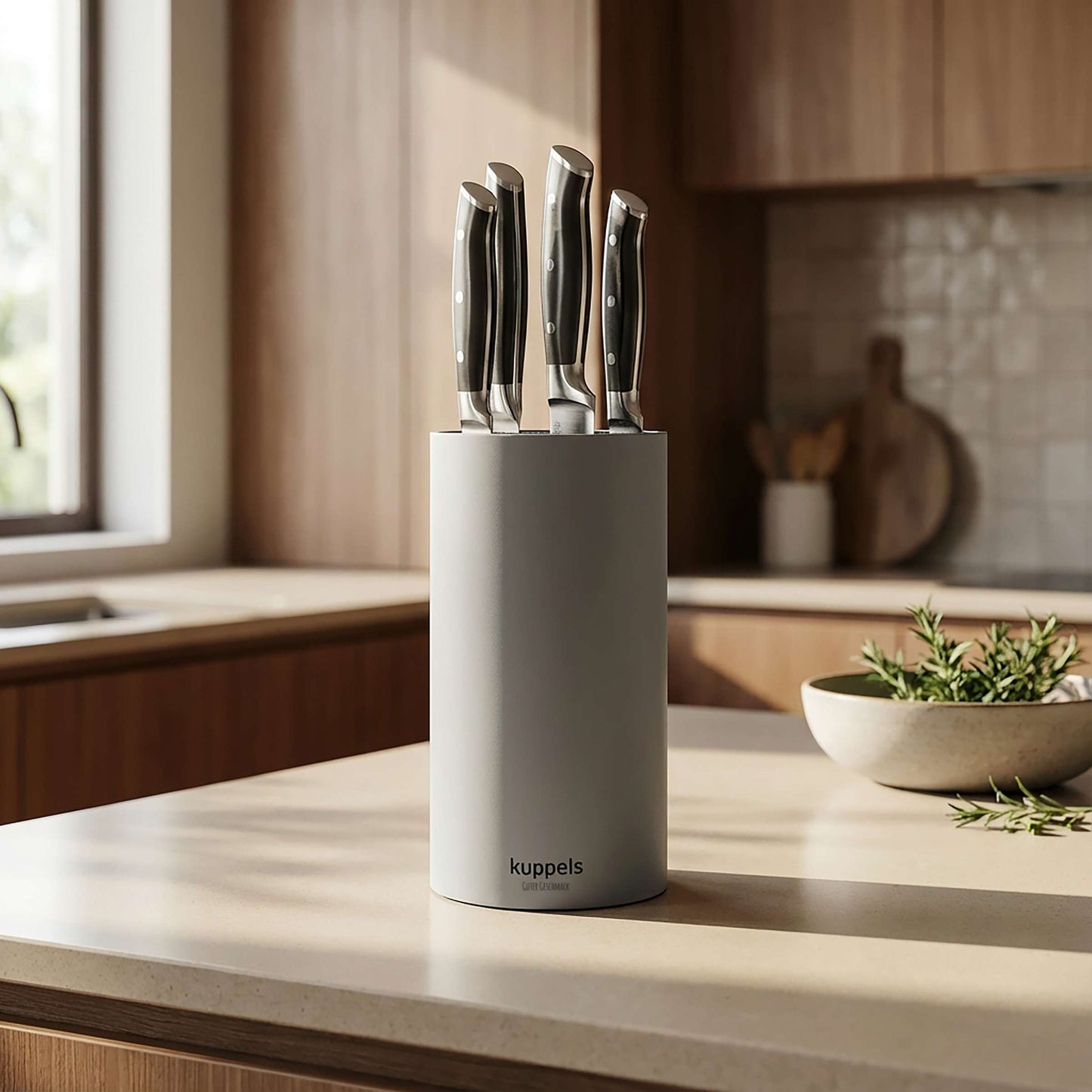 ALL4ONE knife block with bristle insert