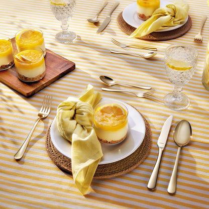 DELIA cutlery set 30-piece PVD champagne