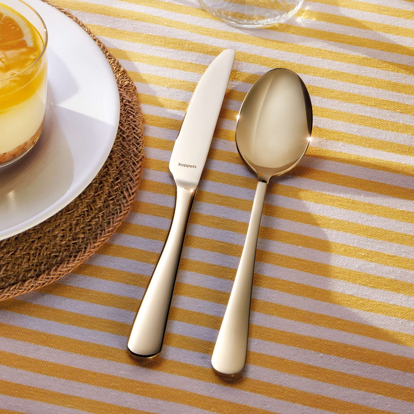 DELIA Besteckset 30-teilig PVD champagner