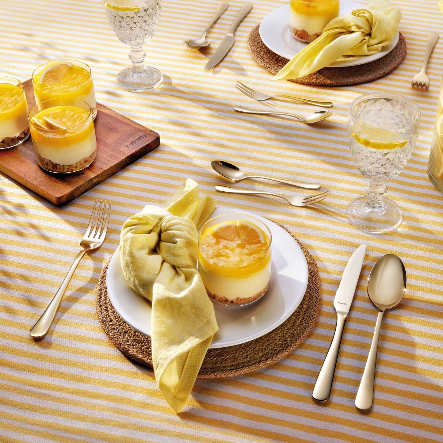 DELIA Besteckset 30-teilig PVD champagner