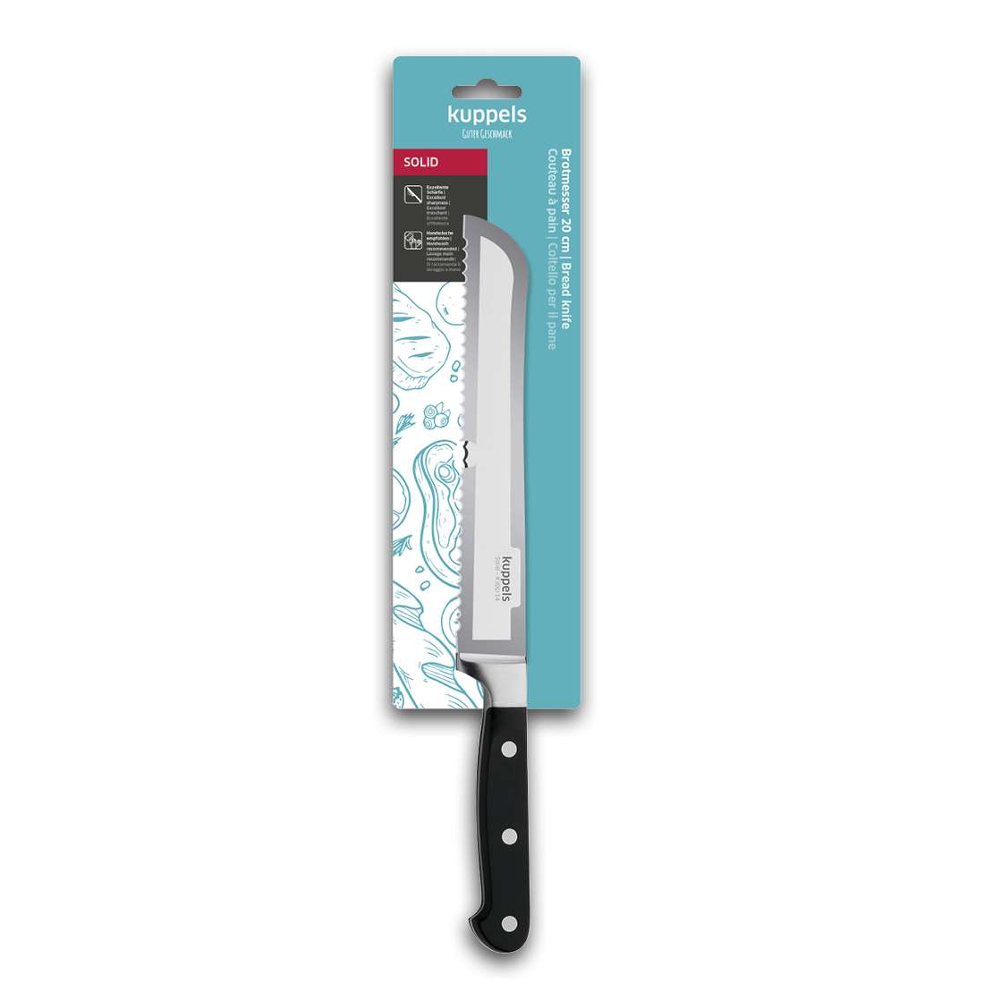 SOLID bread knife