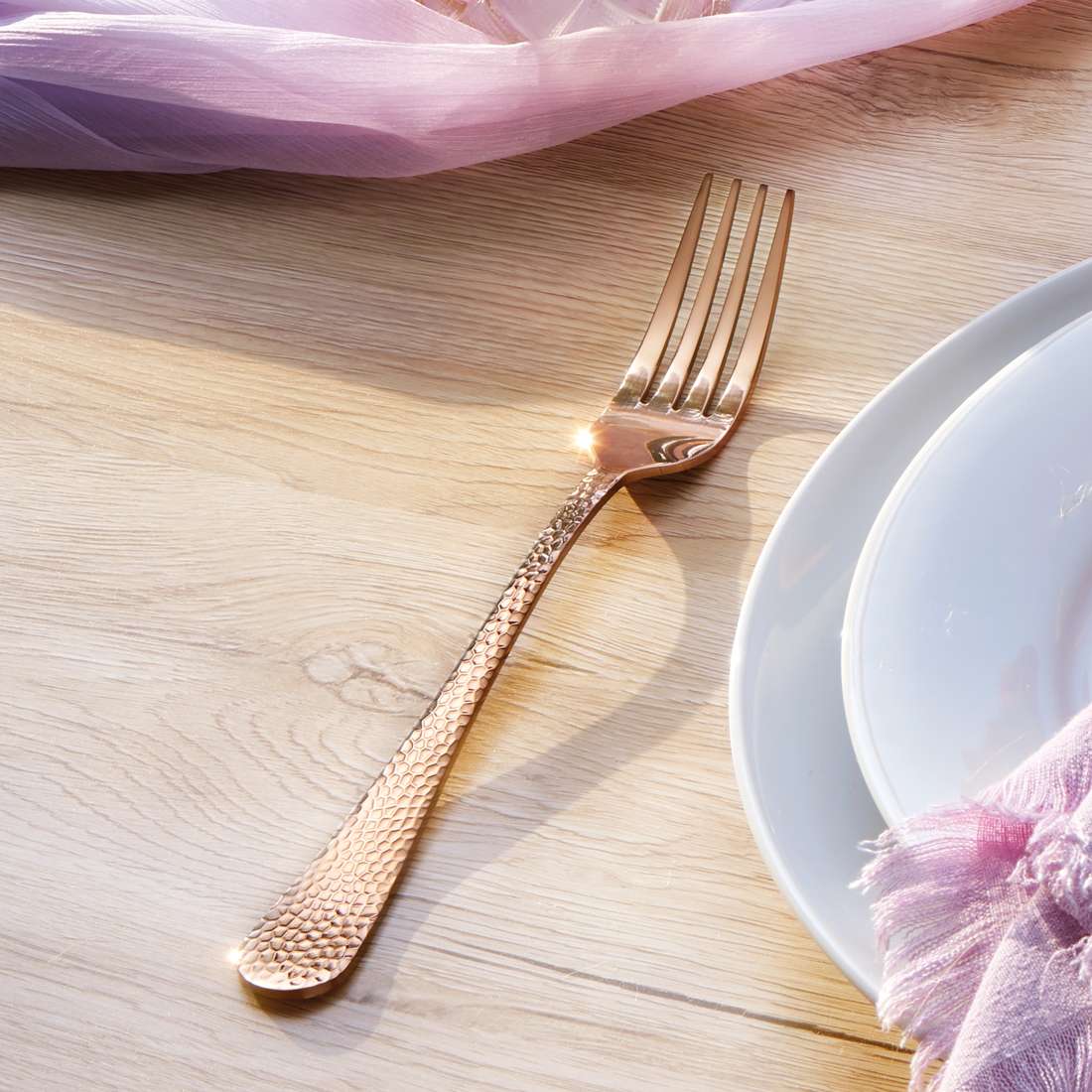 CRYSTAL cutlery set 30-piece PVD rose