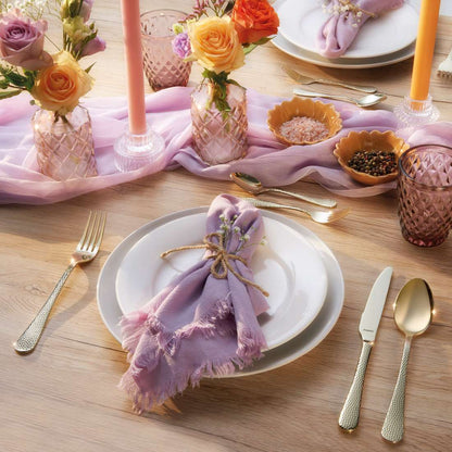 CRYSTAL cutlery set 30-piece PVD champagne