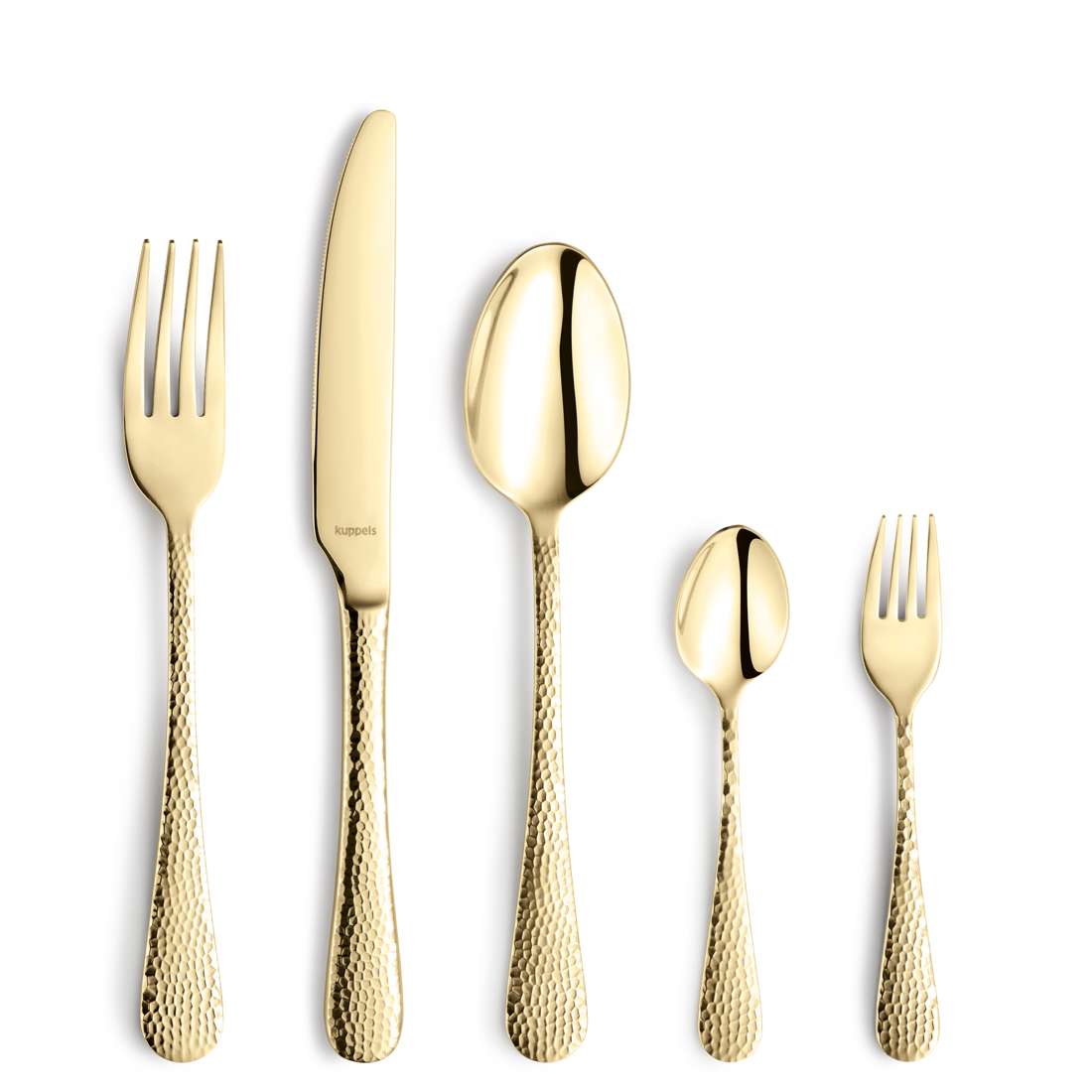 CRYSTAL cutlery set 30-piece PVD champagne