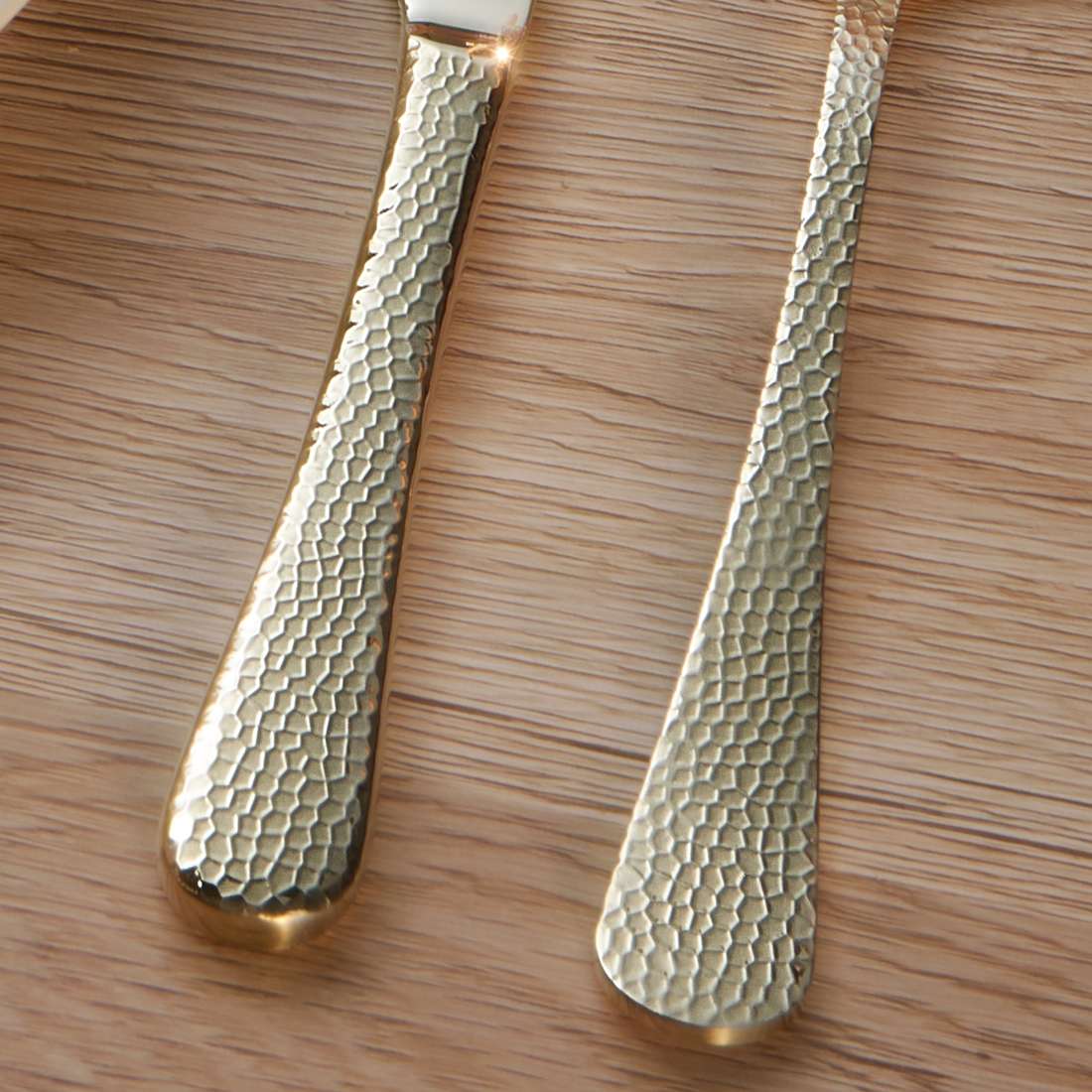 CRYSTAL cutlery set 30-piece PVD champagne