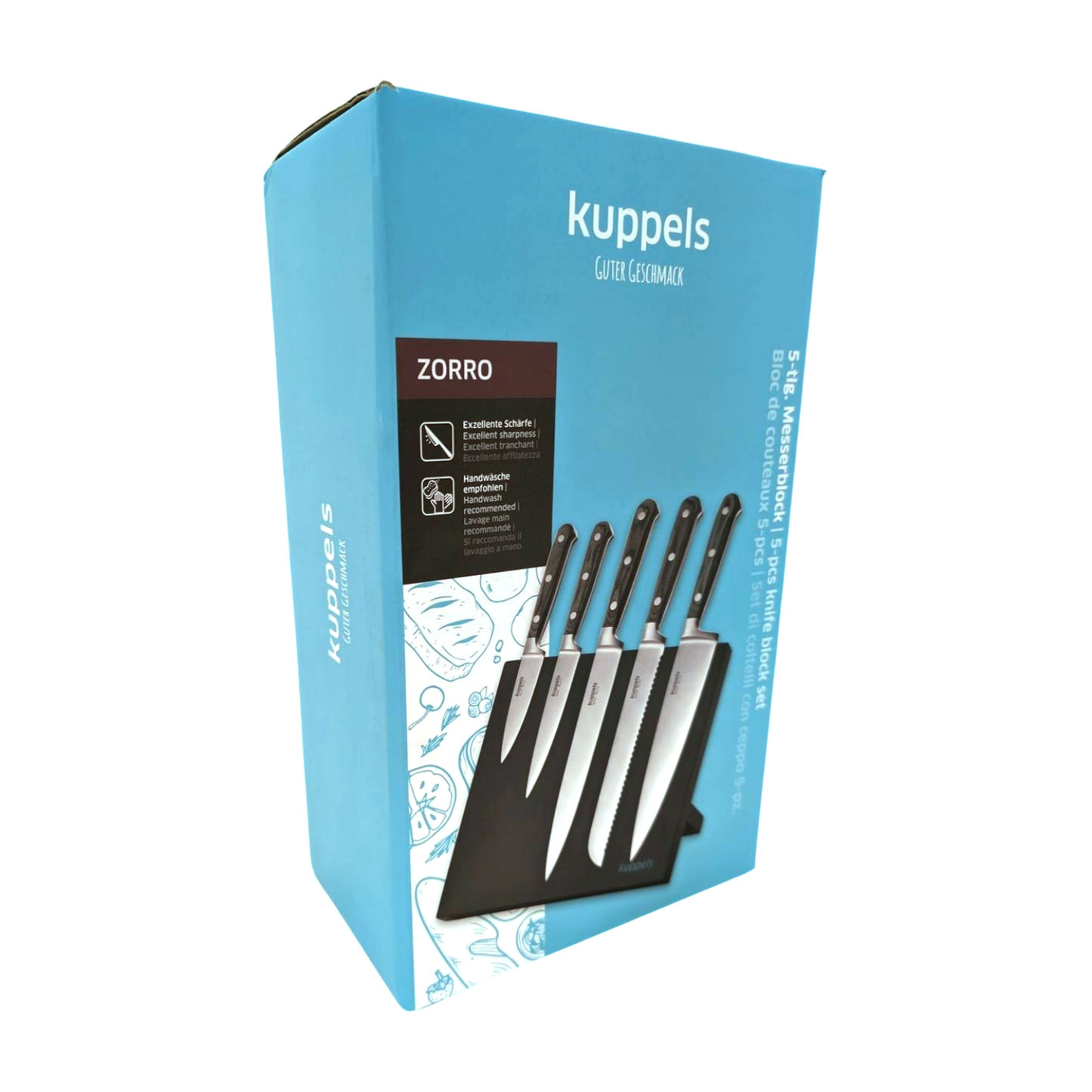 ZORRO knife block 5-piece