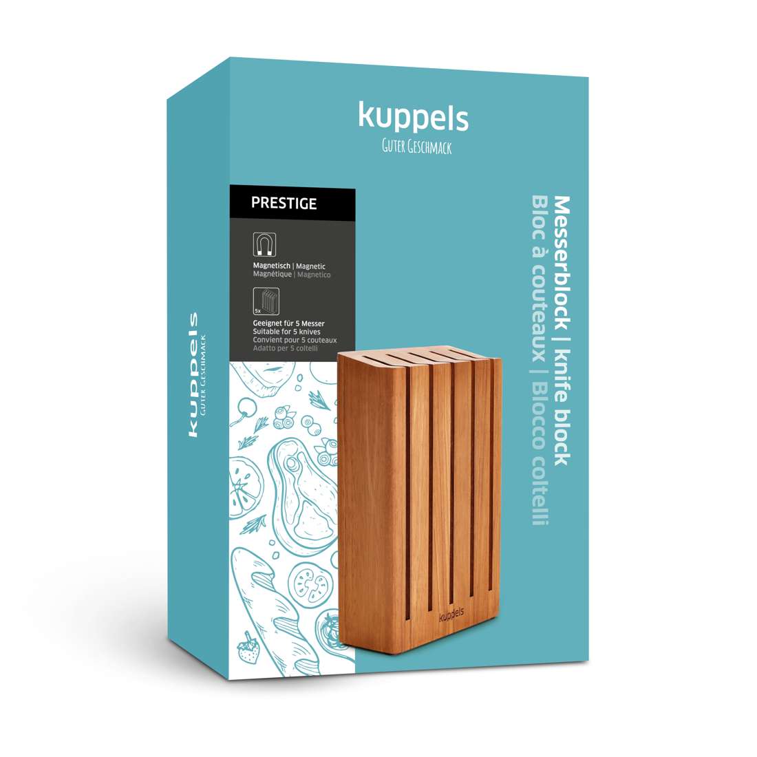 PRESTIGE magnetic knife block