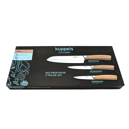 WOOD Küchenmesser Set 3-teilig