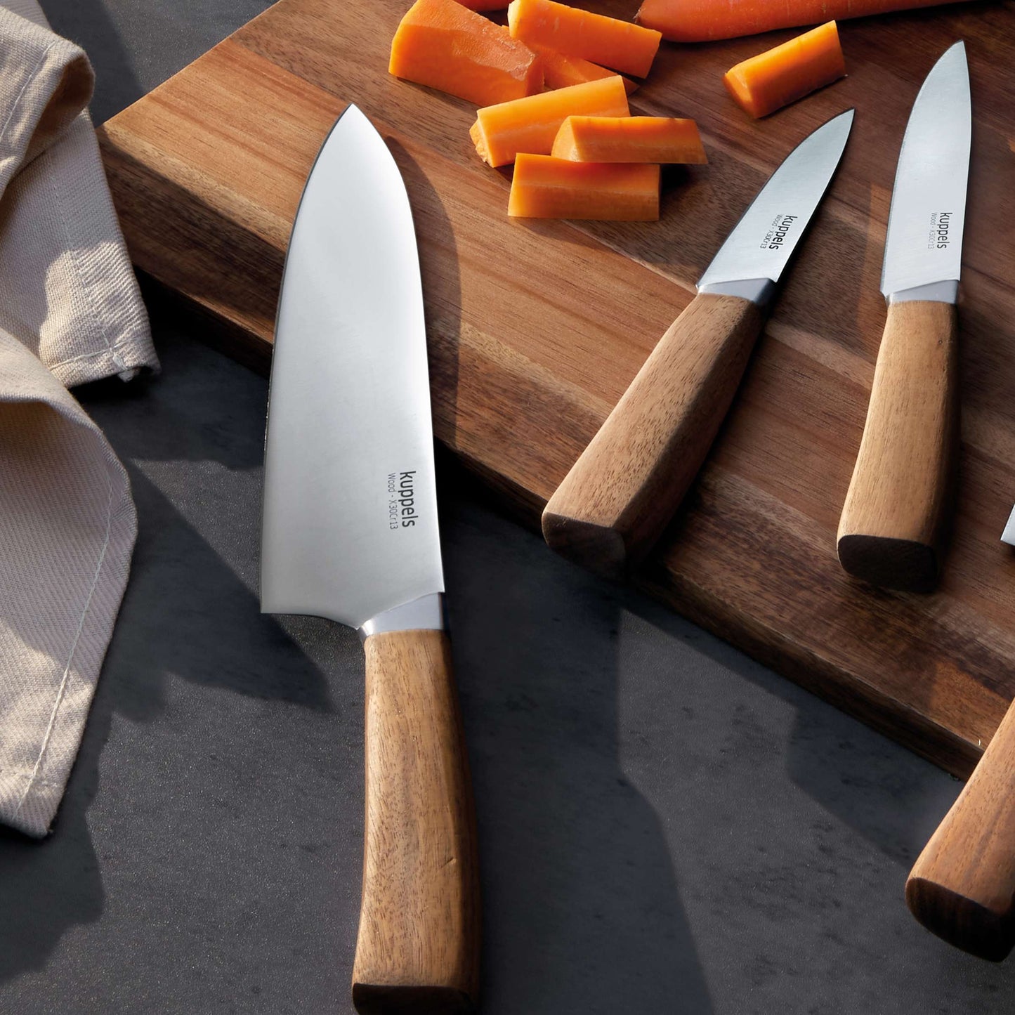 WOOD Küchenmesser Set 3-teilig