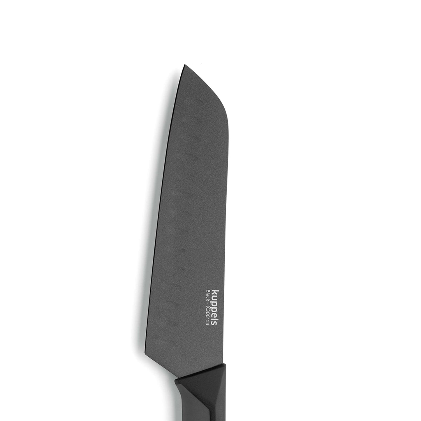BLACK Santoku knife 7"