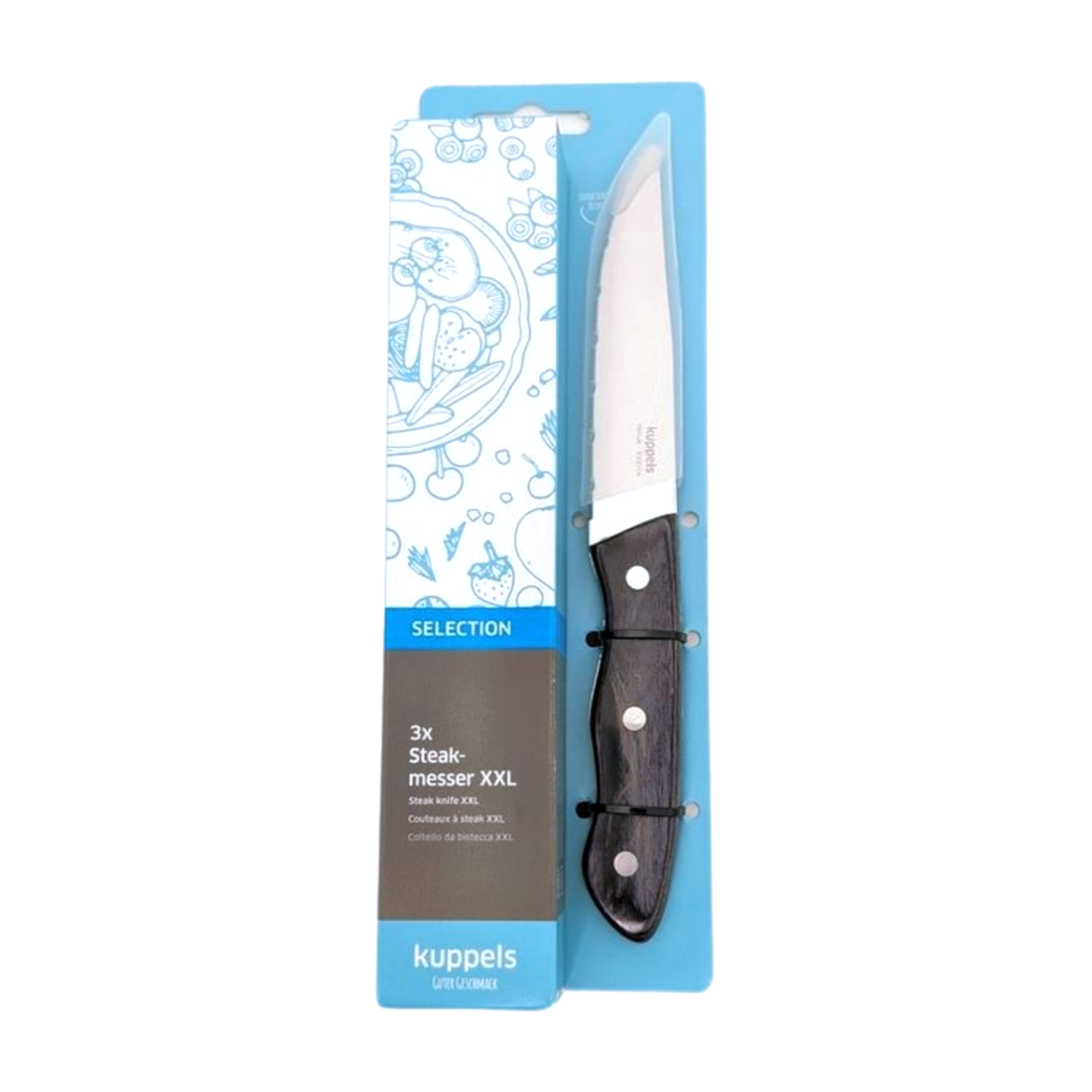 SELECTION steak knife set 3-piece black