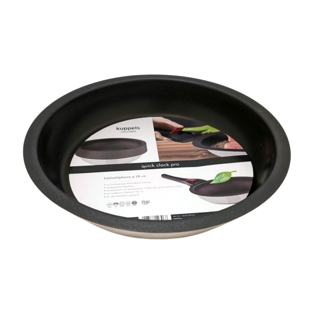 QUICK CLACK PRO coated pan 28 cm