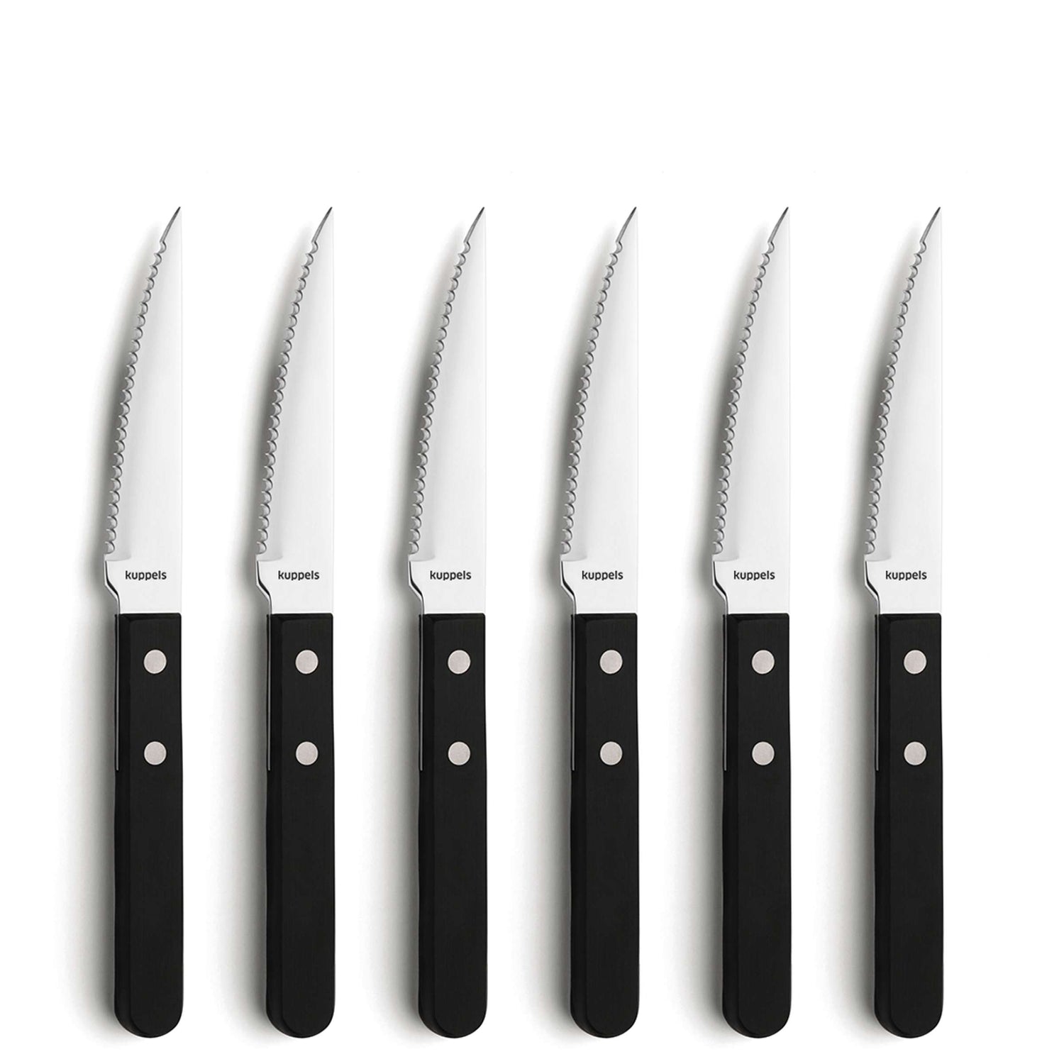 FILET Steakmesser Set 6-teilig schwarz