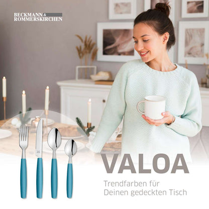 VALOA cutlery set 16 pieces petrol