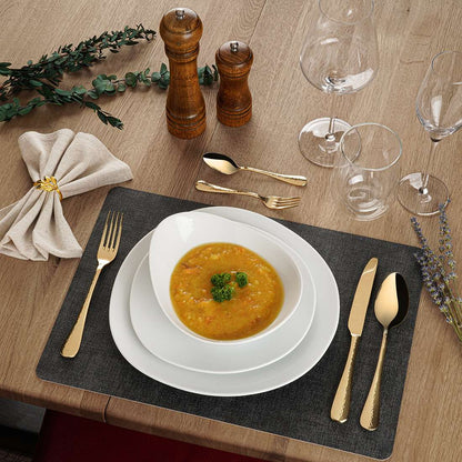 MONDO cutlery set 24-piece PVD champagne