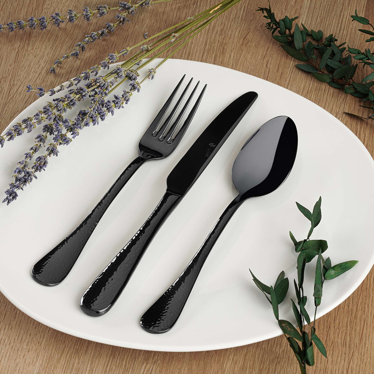 MONDO Besteckset 24-teilig PVD schwarz