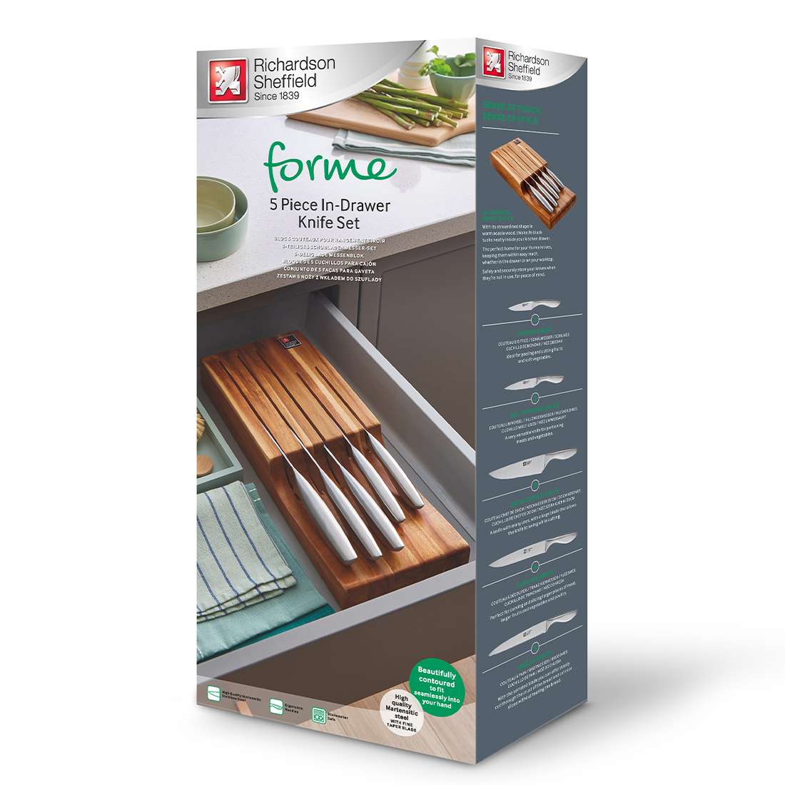 FORME knife block for drawer 5-piece