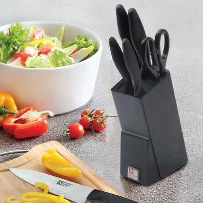 NEW LASER knife block 6-piece