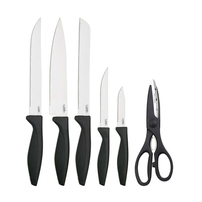 NEW LASER knife block 6-piece