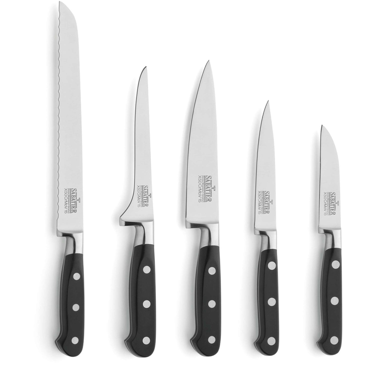 V SABATIER knife block 5-piece