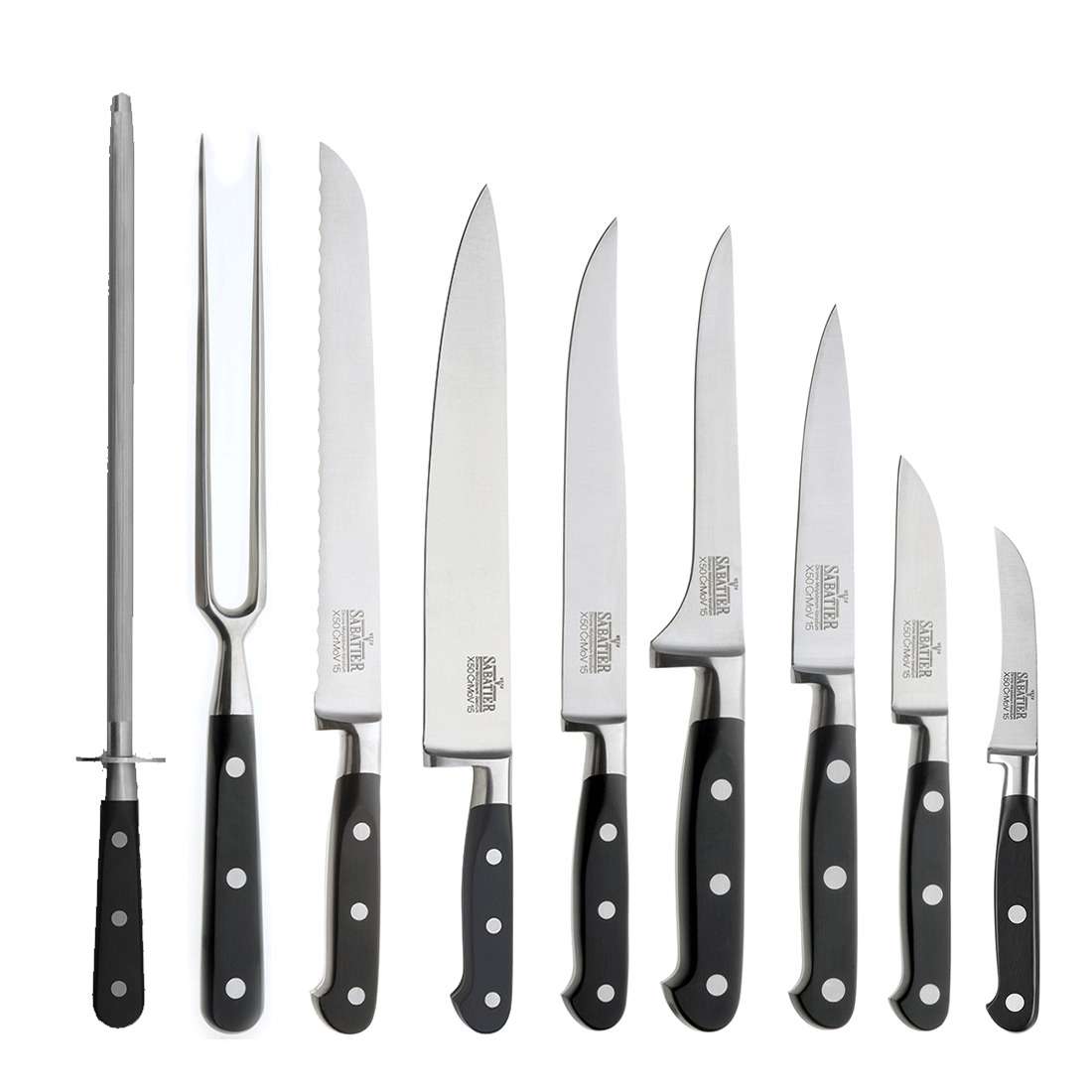 V SABATIER knife block 9-piece