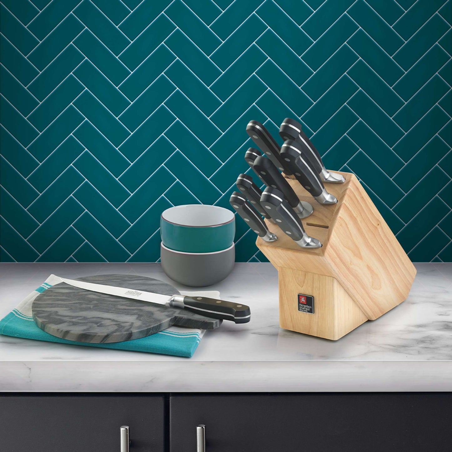 V SABATIER knife block 9-piece