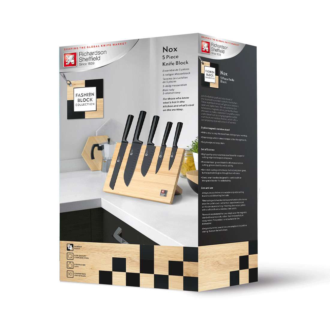 NOX knife block 5-piece