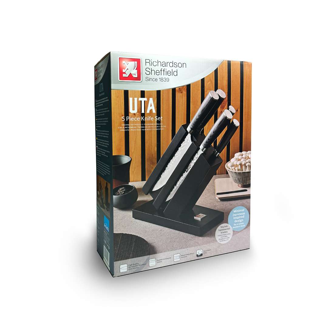 UTA knife block 5-piece