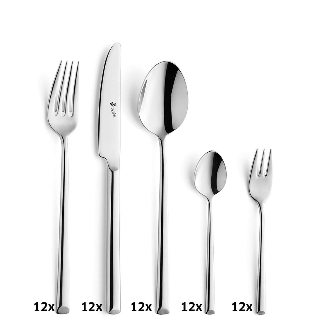 VIVENDI cutlery set 60-piece silver