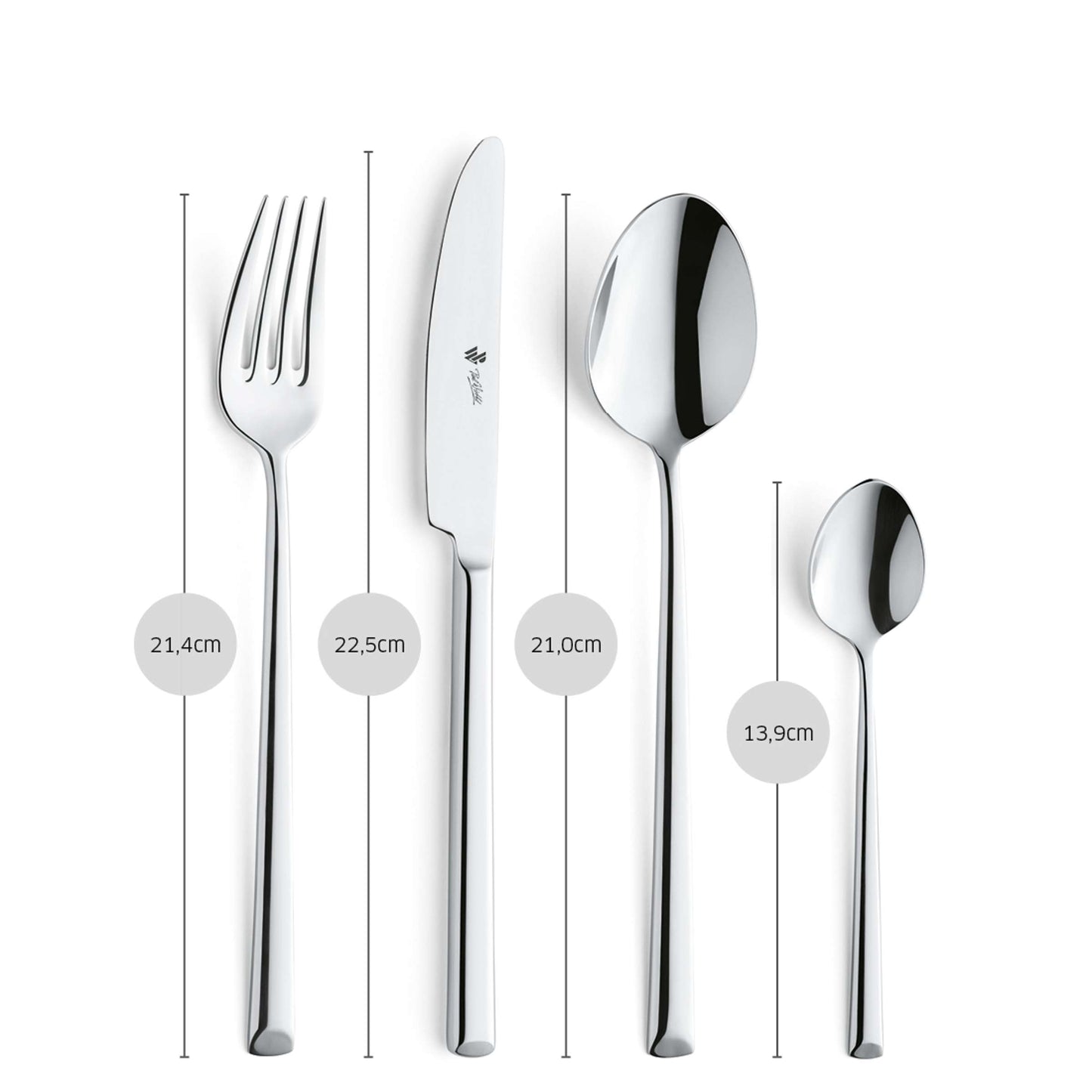 VIVENDI Besteckset 24-teilig silber