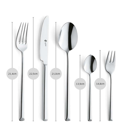 VIVENDI cutlery set 60-piece silver