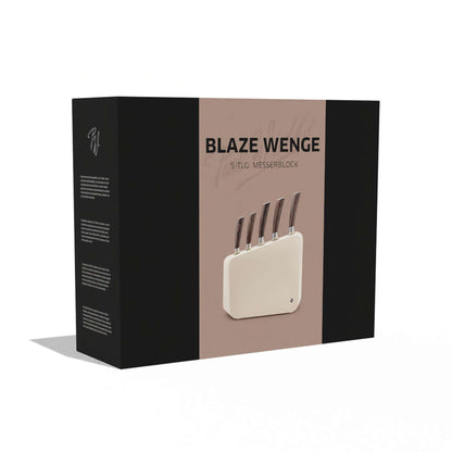 BLAZE knife block 5-piece