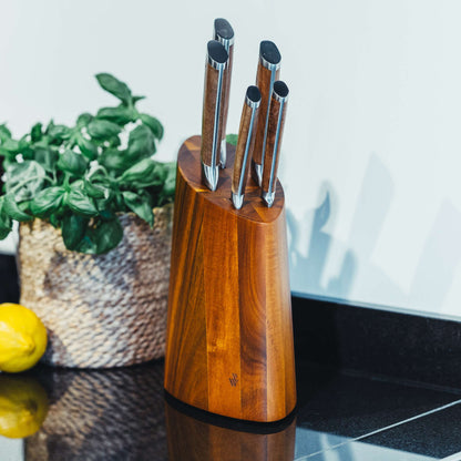 ACACIA knife block 5-piece