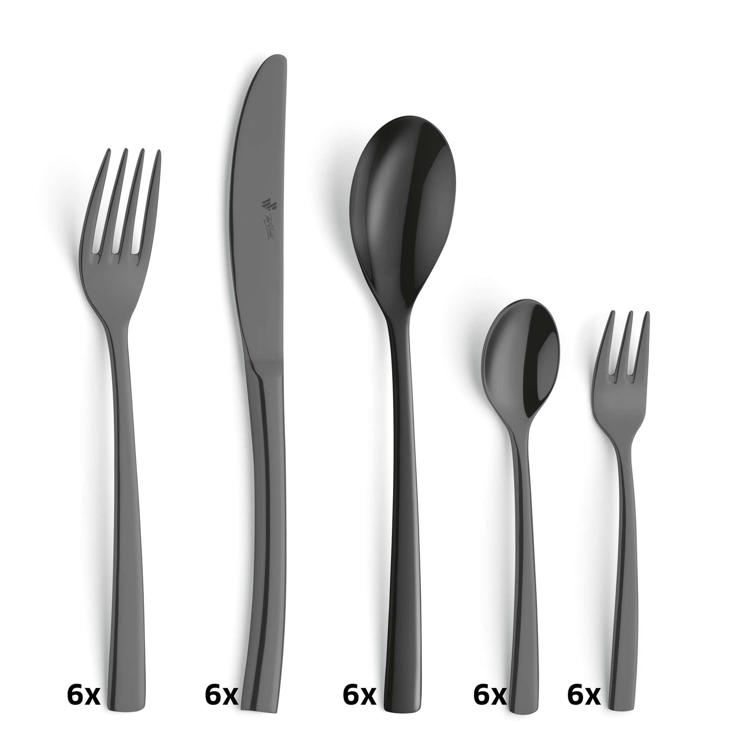 SWING Besteckset 30-teilig PVD schwarz