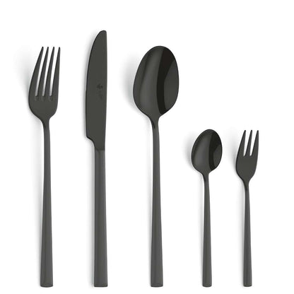 VIVENDI cutlery set 30-piece PVD black