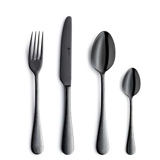 MONDO cutlery set 24-piece PVD black