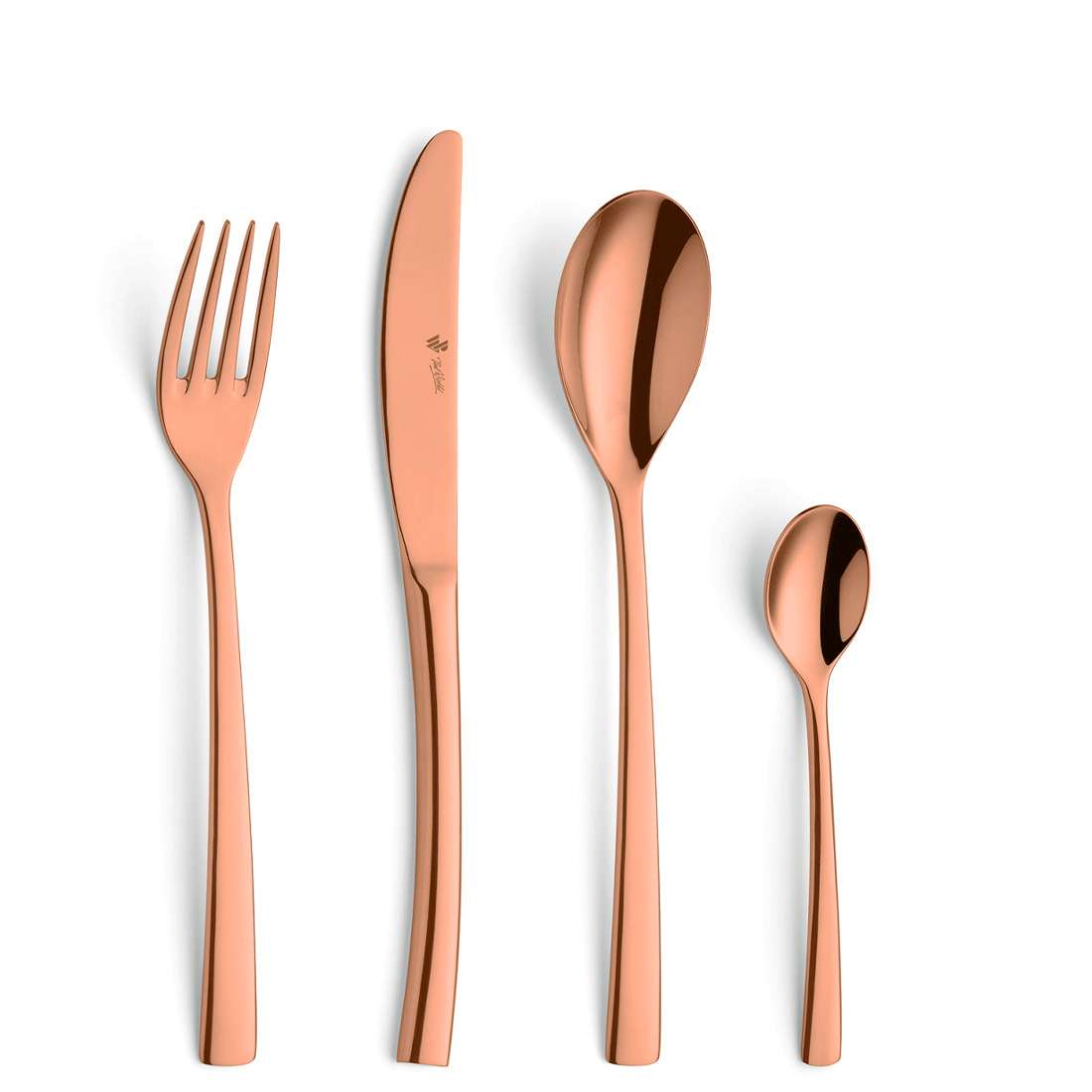 SWING cutlery set 4-piece PVD copper