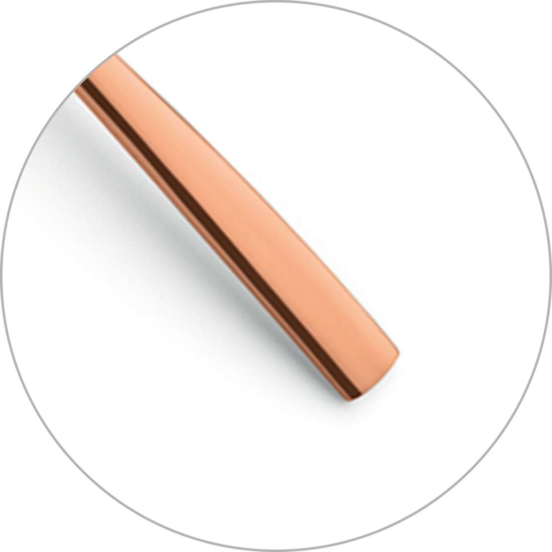 SWING dinner fork PVD copper