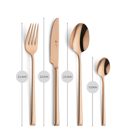 VIVENDI Besteckset 24-teilig PVD kupfer