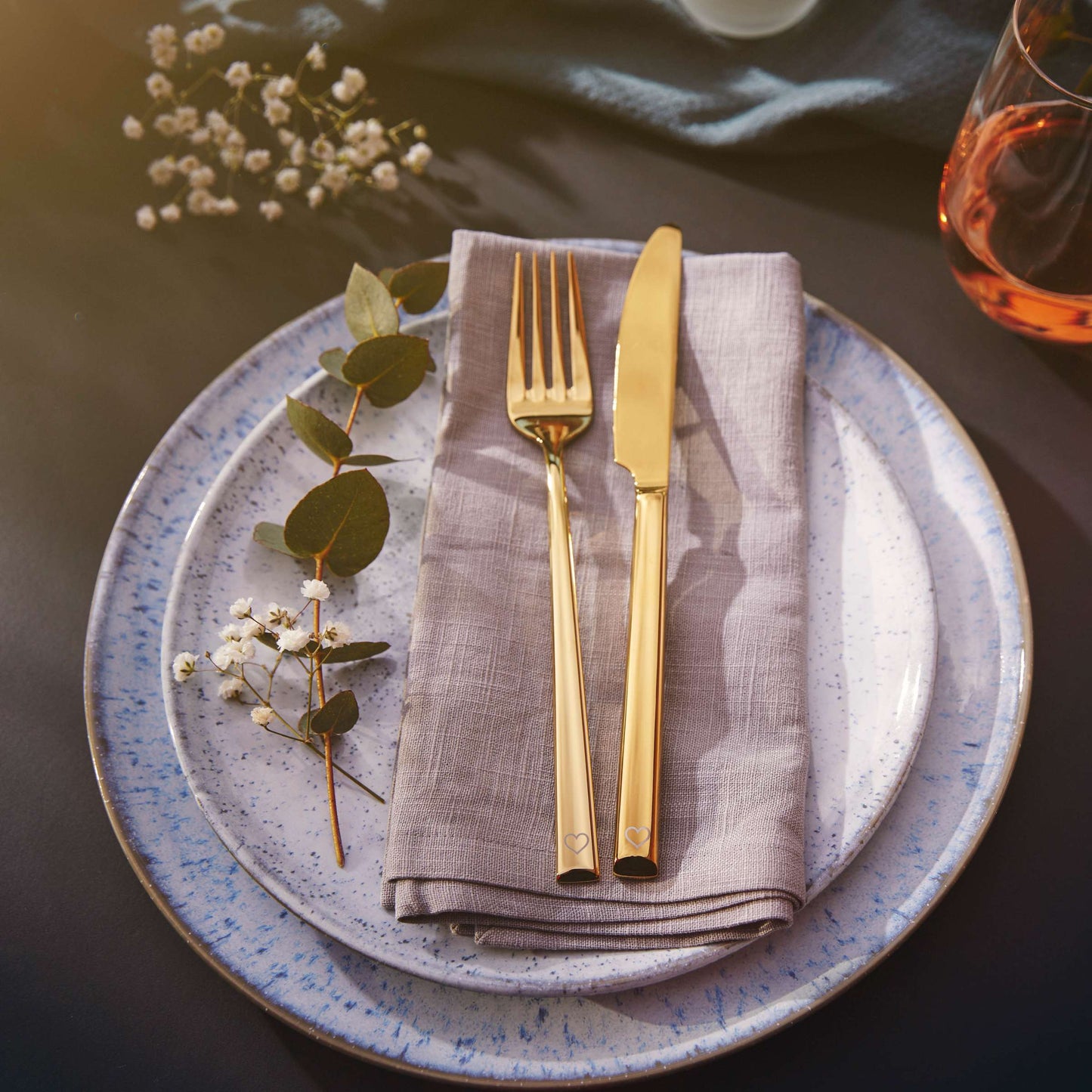 VIVENDI Besteckset 4-teilig PVD gold