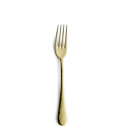 MONDO dinner fork PVD champagne