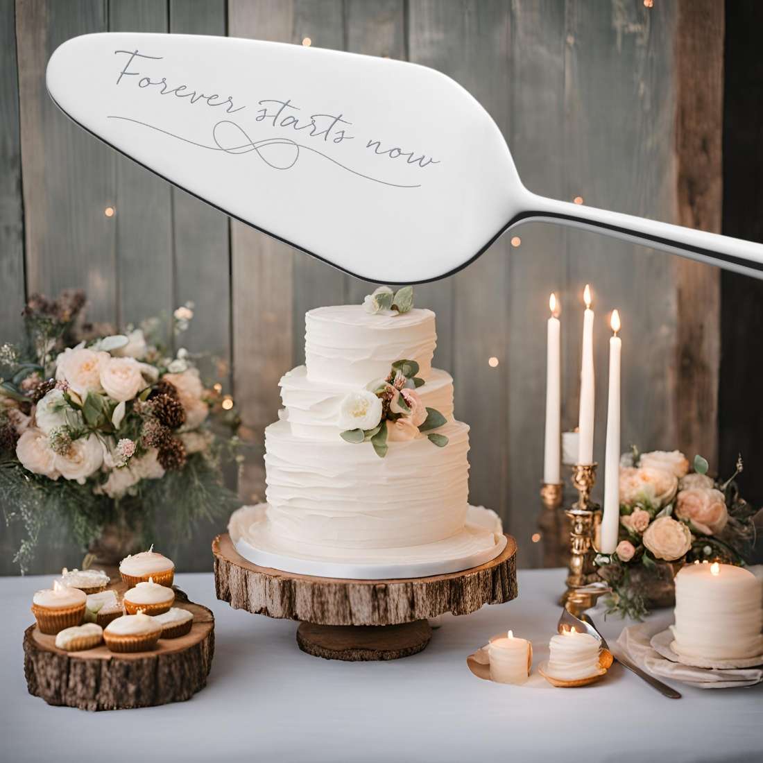 VIVENDI cake server "Forever starts now"