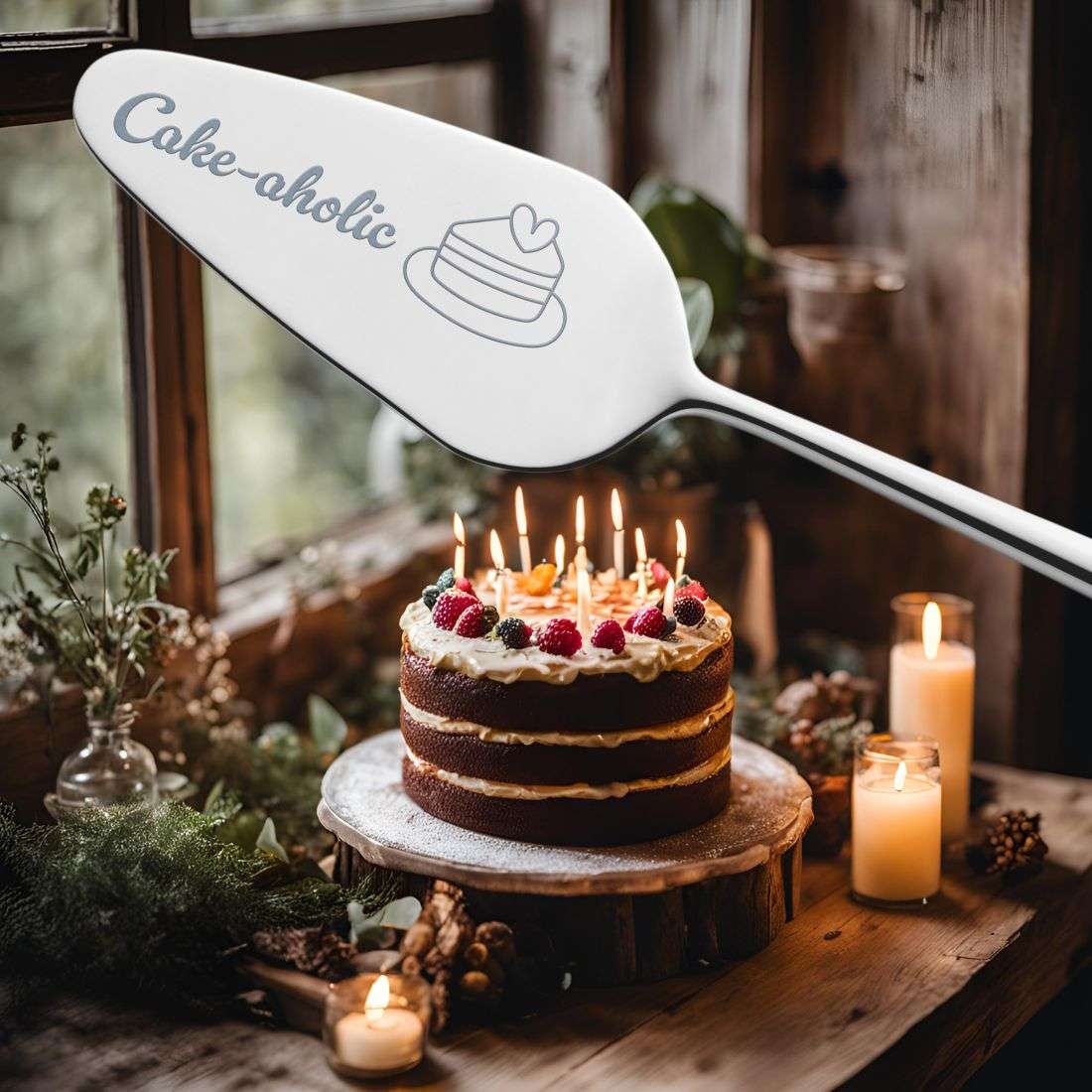 VIVENDI cake server "Cake-aholic"