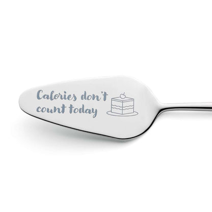 VIVENDI cake server "Calories don't count today"