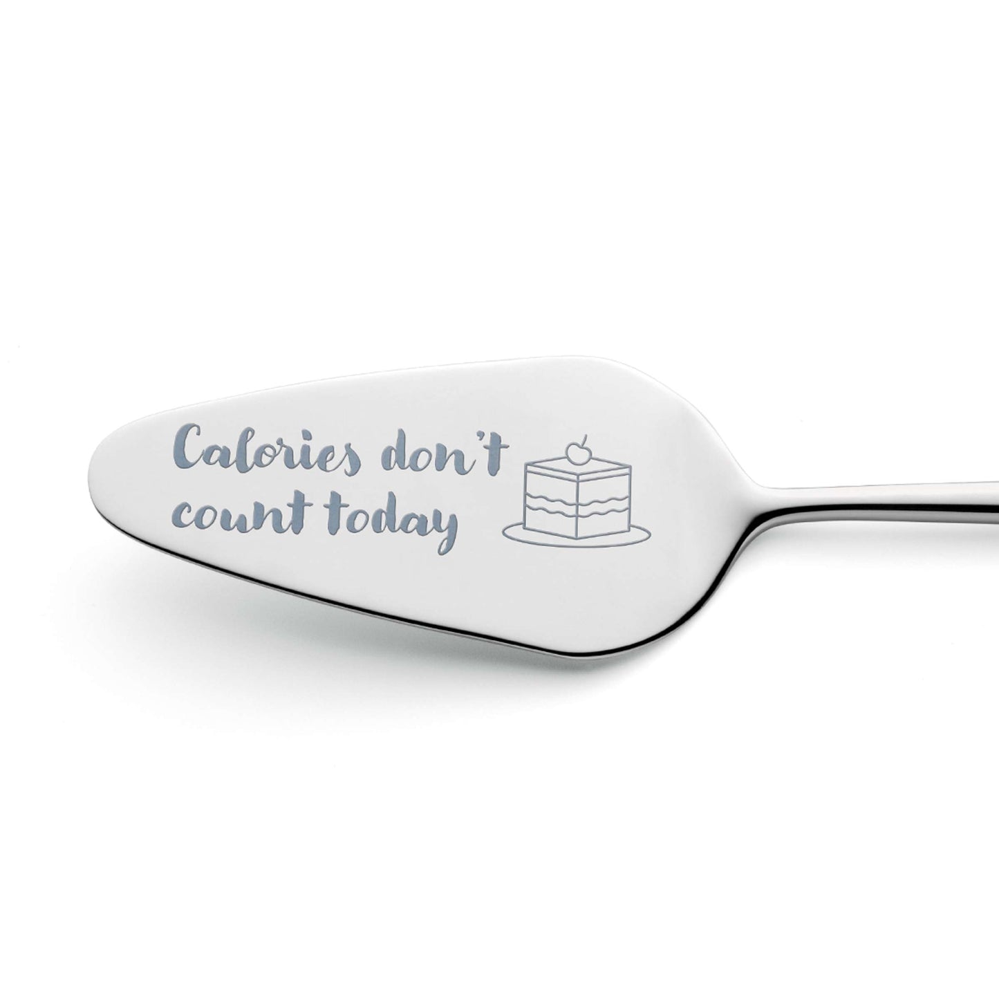 VIVENDI cake server "Calories don't count today"